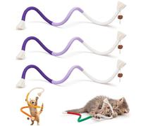 Générique Cordes à MâCher pour Chats avec Herbe à Chat, Jouets à MâCher en Coton Biologique InfuséS d'herbe à Chat, Jouets à MâCher en Corde pour Chats Et pour Le Nettoyage des Dents (3PCS-C)