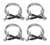 Générique Cordes avec Mousqueton 4 pcs Caoutchouc,Maison & Jardin,Pelouses & Jardins,Vie en extérieur,Accessoires pour Stores extérieurs,0.62 KG,310252