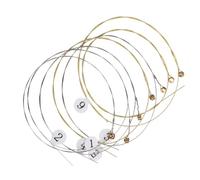 Générique Cordes de Lyre en Acier 16 Pièces pour Accessoires d'Instruments de Musique, Remplacement pour Lyre Harpe et Cithare, Kit Pratique pour Musiciens