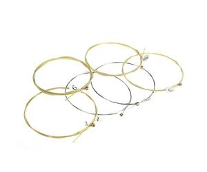 Générique Cordes Guitare Folk - Équilibre Dynamique, Résonance Riche et | Corsée Sortie, Tension Normale Calibre Léger + Noyau Hexagonal, Set Remplacement Laiton - pour Guitares Acoustiques & Bois