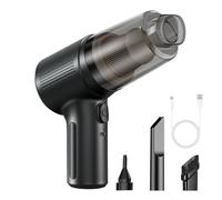 Générique Cordless Car Vacuum Cleaner - Handheld Vehicle Cleaner, Powerful Portable Vacuum, Compact Hand Vacuums Tool, Cordless Car Cleaning System for Small Areas Seats Dashboard Interior Corners