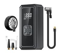 Générique Cordless Tire Pump - Portable Air Compressor for Car | ABS Build with Auto Stop Function, Battery Power, Pump for Motorcycle Bike Ball Inflatables Outdoor Cycling Road Trip