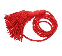 Générique Cordon à Pompon Tressé en Polyester Rouge pour Trompette et Cor - Accessoire Élégant pour Représentations Musicales et Orchestres
