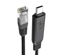 Générique Cordon adaptateur USB C RJ45 1, 5 M, Straight head 1.5M | Connexion Internet rapide pour le streaming de jeux, vitesse de 1000 Mbps, pilote non nécessaire, conception
