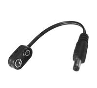 Générique Cordon Alimentation 9v pour Pédale D'effet Guitare Alimentation en Cuivre Étamé et Caoutchouc Noir, Adapté aux Instruments pour Performance et Voyage