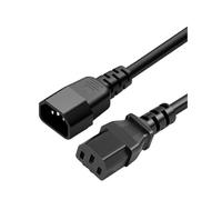 Générique Cordon d ' Alimentation C13 / C14 de qualité Industrielle 18AWG, boîtier renforcé et noyaux en cuivre pour rallonge d ' appareils Haute Puissance