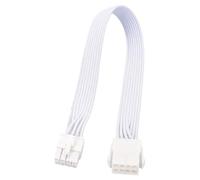 Générique Cordon d ' Alimentation GPU de Bureau 8 Broches, Fil, White 30cm | Revêtement en PVC pour assemblage de bureau avec et blanc lisse pour un agencement organisé du câblage