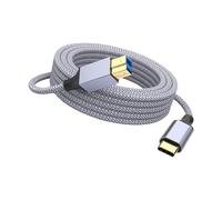 Générique Cordon d ' imprimante en Nylon tressé de Type C 3.0USB B, de 10 000 Tests de courbure, Rapide et pour imprimantes, scanners, disques durs, câble USB de Type C B