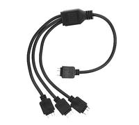 Générique Cordon De Synchronisation ARGB 5V 3PIN Connecteur Y 1 à 3 pour Bande LED Répartiteur 3 Voies pour Éclairage LED De PC Accessoire De Branchement Informatiques