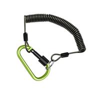 Générique Cordon enroulé rétractable Spirales Extensibles Porte-clés Longes de pêche Anti-Perte Mousqueton enroulé à Ressort Cordon à Ressort Porte-clés Longes de pêche