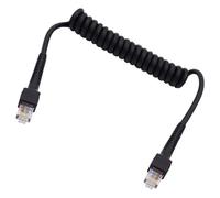 Générique Cordon Ethernet RJ45 enroulé Cat6 Standard 8 brins câble réseau à vitesse rapide pour le bureau et la maison câble à ressort Gigabit Ethernet