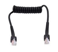 Générique Cordon Ethernet RJ45 enroulé Cat6 Standard 8 brins câble réseau à vitesse rapide pour le bureau et la maison câble à ressort Gigabit Ethernet