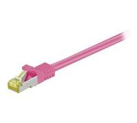 Goobay RJ-45 CAT7 3m câble de réseau Magenta S/FTP (S-STP)
