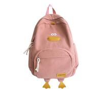 Générique Corduroy Backpack - Duck Backpack | Yellow Duck Back pack, 3d Cartoon Ducks School Bag, Animal Shaped Back pack, Large Capacity Multiple Pockets Kids Schoolbag for Cell Phone Laptop Books