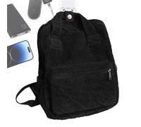 Générique Corduroy Laptop Backpack, Aesthetic Backpack Purse, High School Backpack, Handle Feature Women's Retro Backpack, Large Capacity For High School College, Casual Day Trips