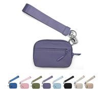 Générique Corelration The Wallet 2nd, Corelation Wallet, Women Wristlet Wallets, Waterproof Nylon Material Zippered Card Case (Purple)