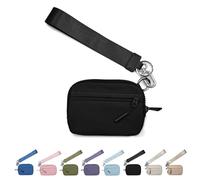Générique Corelration The Wallet 2nd, Corelation Wallet, Women Wristlet Wallets, Waterproof Nylon Material Zippered Card Case (Black)