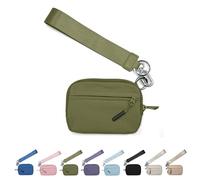 Générique Corelration The Wallet 2nd, Corelation Wallet, Women Wristlet Wallets, Waterproof Nylon Material Zippered Card Case (Green)