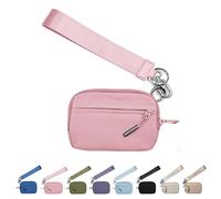 Générique Corelration The Wallet 2nd, Corelation Wallet, Women Wristlet Wallets, Waterproof Nylon Material Zippered Card Case (Pink)