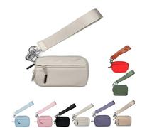 Générique Corelration The Wallet 2nd, Corelration Wristlet Nylon Wallets Zippered Card Case with Id Window (Beige)