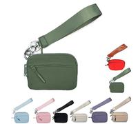Générique Corelration The Wallet 2nd, Corelration Wristlet Nylon Wallets Zippered Card Case with Id Window (Green)