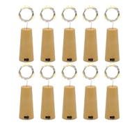 Générique Cork Lights For Wine Bottles - LED Bottle Light | 10 Pack Wine Bottle Cork Lights, With 20 LEDs Battery Operated Fairy String Light, With 3 Speed Adjustment For Holiday