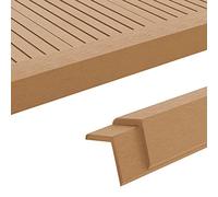 Générique Cornière de terrasse 5 pcs WPC 170 cm Couleur Teck,Matériaux de Construction,Tapis & revêtements de sol-45021