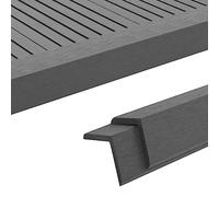 Générique Cornière de terrasse 5 pcs WPC 170 cm Gris, Quincaillerie, Matériaux de Construction, Tapis & revêtements de Sol, Gris, (Poids 5.86KG)