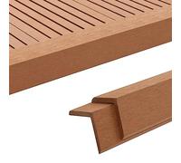 Générique Cornière de terrasse 5 pcs WPC 170 cm Marron Clair,Quincaillerie,Matériaux de Construction,Tapis & revêtements de Sol,5.86 kg,Brun,45018