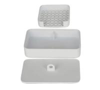 Générique Cornstarch Tapper Box, 3D Printed 12x7.2x4.5cm Clay Tray Tapper Case for Crafting Supplies, Earring, Jewelry Making, Sculpting, Modeling, Art Projects