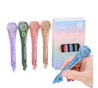Générique Correcteur en rouleau - 5 pièces fournitures scolaires forme fleur - Correcteur Portable - pour Étudiants Enseignants Écrivains Journalistes Artistes Comptables Examens École