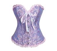 Générique Corset Bustier Femme Rétro Vintage 2025 Embroidered Medieval Renaissance au-Dessus du Buste Tops Type Chemise Ventre Plat Top-Carnaval Chic et Elegant pour Mariages