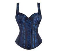 Générique Corset Femme,Body Gainant avec Fermeture éClair LatéRale Et Bretelles Style Corset pour Sculpter La Silhouette Corset Ajusté