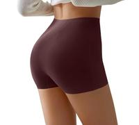 Générique Corset Femme Ventre Plat Vetement Short Gainant Tanga Taille Haute Shorty Culotte Invisible Remonte Fesses Anti Frottement Gaine Collants Sculptants sans Couture Body Cuisse Vin,M