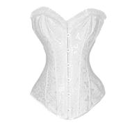 Générique Corset jacquard floral à baleines en acier, fermeture à crochet devant,Tissu jacquard floral | Baleines en acier | Fermeture à crochet | Effet gainant | Pour femme