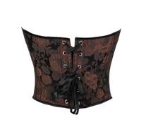 Générique Corset Top,Corset sous-Poitrine à Armatures pour Sculpter La Silhouette Fermeture Avant Bustier Gainant pour Mettre en Valeur La Silhouette