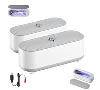 Générique Corvante Glasses Cleaning Machine, Clearzy Home Portable Ultrasonic Jewelry Cleaner, Easy to Use (2pcs)