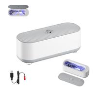 Générique Corvante Glasses Cleaning Machine, Clearzy Home Portable Ultrasonic Jewelry Cleaner, Easy to Use (1pcs)