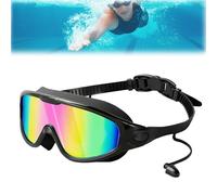 Générique Cosmic Goggles, Crosmicopic Swim Goggles, Favorabler Goggles, Wide View Anti Fog & UV Swimming Goggles for Men and Women (Black Pink)