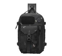 Générique Cosmos Explorer Sling Bag, Anti-Theft Tactical Crossbody Backpack with Belt Buckle, Waterproof Scratchproof for Hiking Travel (Green)