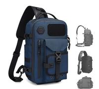 Générique Cosmos Explorer Sling Bag, Anti Theft Tactical, Dustproof,Scratchproof and Waterproof, Equipped with Belt Buckle (Blue)
