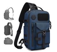 Générique Cosmos Explorer Sling Bag, Anti Theft Tactical, Scratchproof and Waterproof, Dustproof, with Belt Buckle Shoulder Bag (Blue)