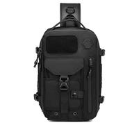 Générique Cosmos Explorer Sling Bag, Anti Theft Tactical, Utdoor Hiking Waterproof Crossbody Shoulder for Hiking Travel (Black)