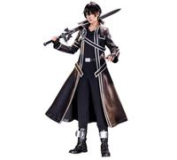 Générique Cosplay Costume For Kirigaya Kazuto Kirito,Women Men Uniform With Accessories,Cosplay Replica Prop Wig Shoes Full Set, Halloween Carnival Party Suit