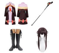 Générique Cosplay Costume For Megumin,Women Men Uniform With Accessories,Cosplay Replica Prop Wig Shoes Full Set, Halloween Carnival Party Suit
