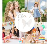 Générique Cosplay Schmetterlingsfee Outfit mit Flügeln | Halloween Kinderkostüm für Fest, Theater & Galabälle | Bunte Schmetterlingsflügel Verkleidung | Ideal für Charakterdarstellung & Rollenspiele