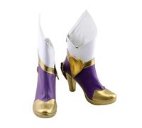 Générique Cosplay Shoes for Fiora TheGrandDuelist,Women Man Anime Game PU Shoes for ComicCon, Cosplay Show, Halloween,Carnival Party A1461
