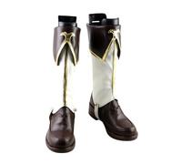 Générique Cosplay Shoes for Pecorine PrincessConnect,Women Man Anime Game PU Shoes for ComicCon, Cosplay Show, Halloween,Carnival Party A576