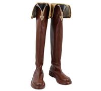 Générique Cosplay Shoes for PrincessConnect,Women Man Anime Game PU Shoes for ComicCon, Cosplay Show, Halloween,Carnival Party A581