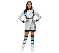 Générique Costume Adulte Déguisement D'Astronaute Complet Pour Halloween Et Carnaval Tenue Spatiale Avec Casque Déguisement Cosmonaute Pour Adulte Intergalactique